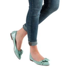 Corina Bailarinas Lacadas Con Lazo verde 2 Corina Bailarinas Lacadas Con Lazo verde 2