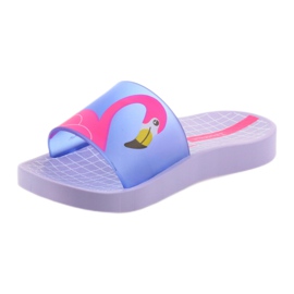 Pantuflas para niños Flaming Ipanema 26325 púrpura azul rosa 2