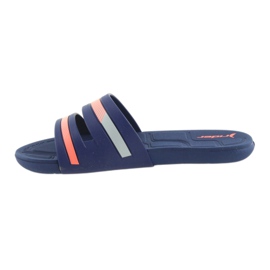 Zapatillas de piscina de mujer Rider 82504 azul marino rosado 2