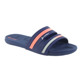 Zapatillas de piscina de mujer Rider 82504 azul marino rosado 1