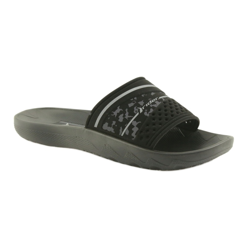 Rider 82499 pantuflas de ocio para hombre negras negro 1