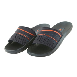 Zapatillas hombre Rider 82499 azul marino ocio naranja 3