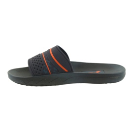 Zapatillas hombre Rider 82499 azul marino ocio naranja 2