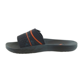 Zapatillas hombre Rider 82500 azul marino ocio naranja 2