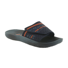 Zapatillas hombre Rider 82500 azul marino ocio naranja 1