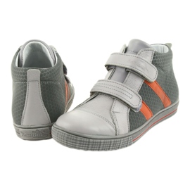 Ren But Rhine Shoes Boys With Velcro 4275 Popiel/Orange gris 5