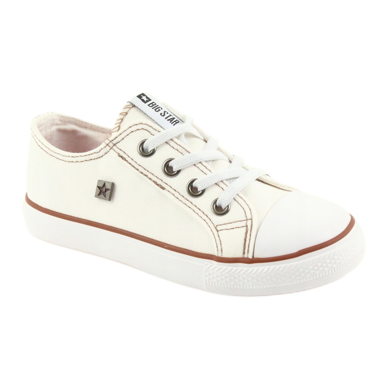Big Star Sneakers para niños empatadas 374085 White blanco 1
