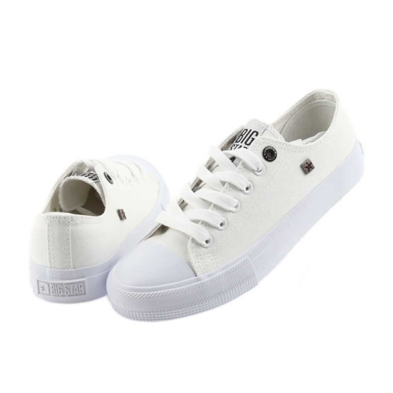 Zapatillas Big Star atadas blanco 274010 5