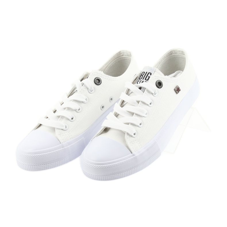 Zapatillas Big Star atadas blanco 274010 4