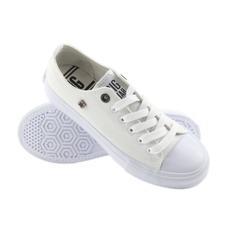 Zapatillas Big Star atadas blanco 274010 3