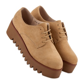 Corina Zapatos camel con protector marrón 5