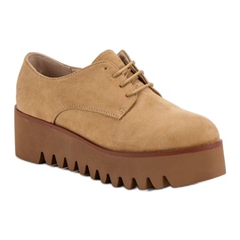 Corina Zapatos camel con protector marrón 6