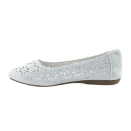 Filippo 680 bailarinas caladas gris 2