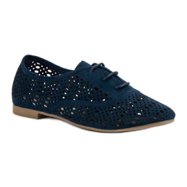 Corina Zapato calado azul marino 2
