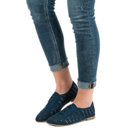 Corina Zapato calado azul marino 6