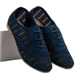 Corina Zapato calado azul marino 5