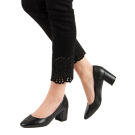 Ideal Shoes Bombas negras clásicas negro 2