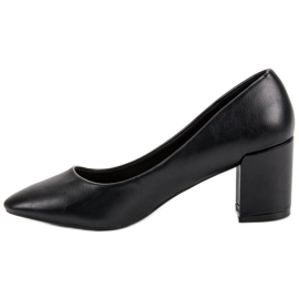Ideal Shoes Bombas negras clásicas negro 4