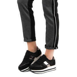 Bestelle Zapatillas negras de moda negro 2