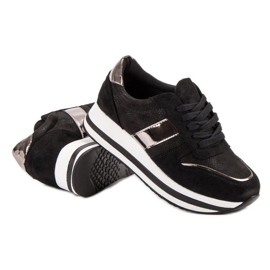 Bestelle Zapatillas negras de moda negro 1