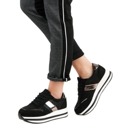 Bestelle Zapatillas negras de moda negro 3