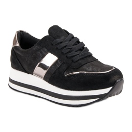 Bestelle Zapatillas negras de moda negro 5