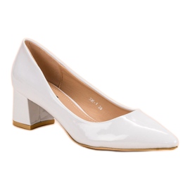 Diamantique Bombas blancas elegantes blanco 3