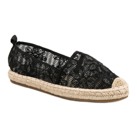 Sweet Shoes Alpargatas de encaje negro 4