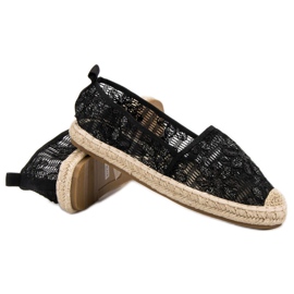 Sweet Shoes Alpargatas de encaje negro 6
