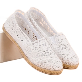 Sweet Shoes Alpargatas de encaje blancas blanco 4