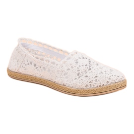 Sweet Shoes Alpargatas de encaje blancas blanco 5