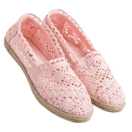 Sweet Shoes Alpargatas de encaje rosas rosado 1