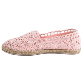 Sweet Shoes Alpargatas de encaje rosas rosado 3