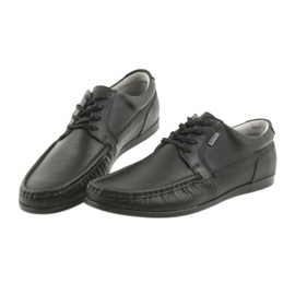 Mocasines de hombre Badura negros atados 3175 3
