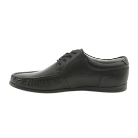 Mocasines de hombre Badura negros atados 3175 2