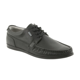 Mocasines de hombre Badura negros atados 3175 1