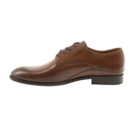 Zapatos con cordones badura para hombre 7777 marrón 2