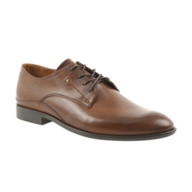 Zapatos con cordones badura para hombre 7777 marrón 1