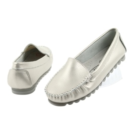 Mocasines de piel plateados Filippo 130 gris 5