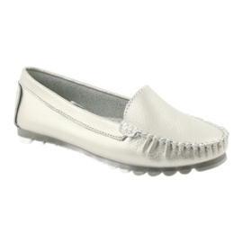 Mocasines de piel plateados Filippo 130 gris 1