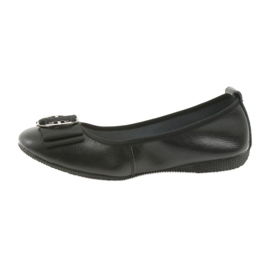 Bailarinas de piel para mujer con lazo Filippo 633 negro 2