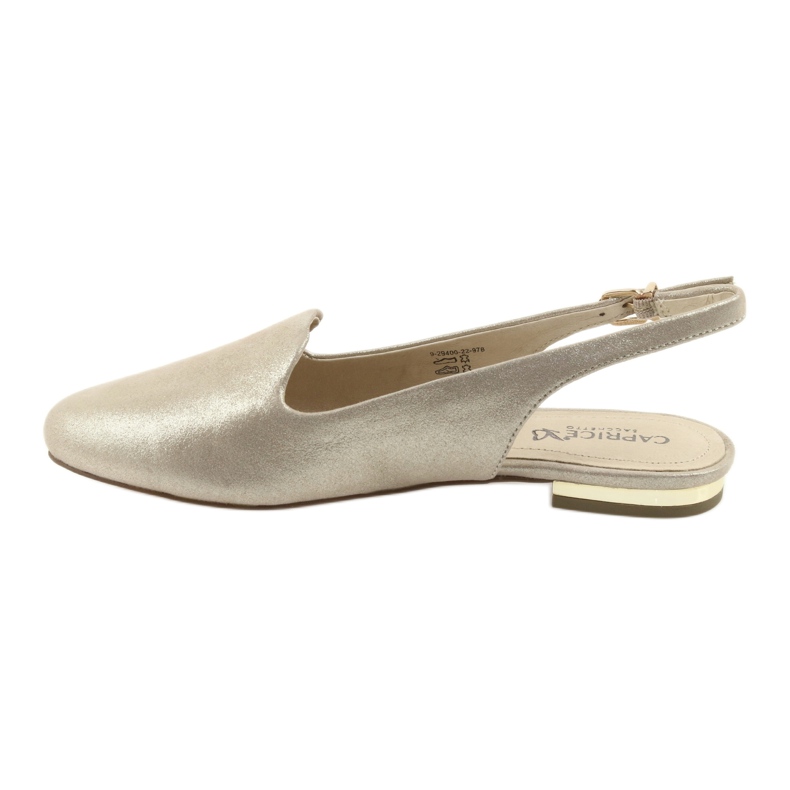 Zapatos mujer caprice lordsy golden 29400 dorado 2