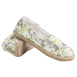 Sweet Shoes Slipons de encaje multicolor 1