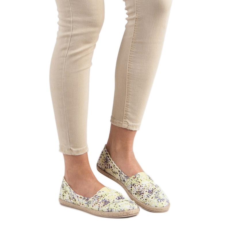 Sweet Shoes Slipons de encaje multicolor 2