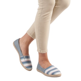 Sweet Shoes Slipons a rayas gris multicolor 2