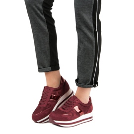 Bestelle Zapatillas de color burdeos de moda multicolor rojo 2 Bestelle Zapatillas de color burdeos de moda multicolor rojo 2