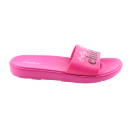 Zapatillas de mujer Flamingos Atletico negro rosado 1