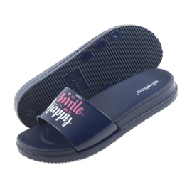 Zapatillas mujer Happy Atletico azul marino blanco rosa 5