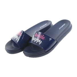 Zapatillas mujer Happy Atletico azul marino blanco rosado 4