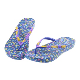 Atletico Chanclas de mujer con flores violeta azul amarillo rosado 3 Atletico Chanclas de mujer con flores violeta azul amarillo rosado 3